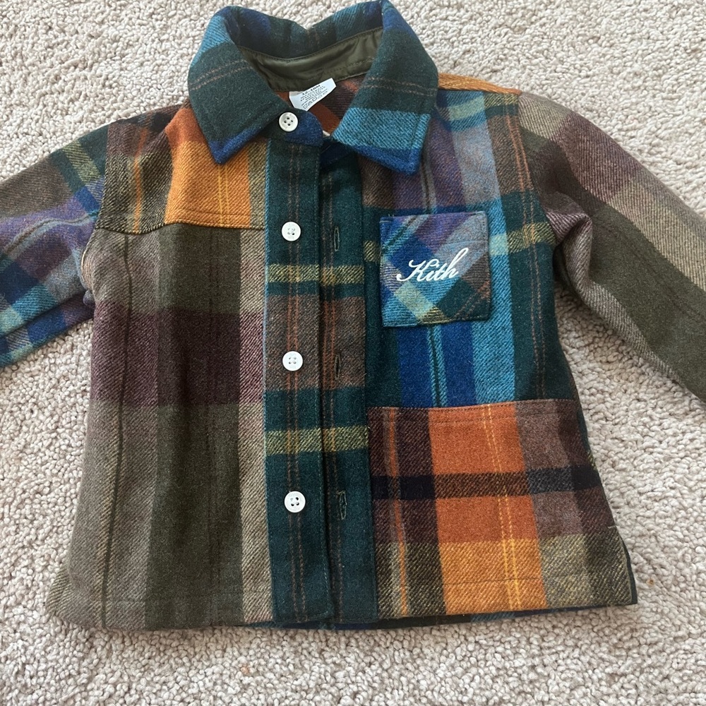 KITH Plaid Fleece Button Down